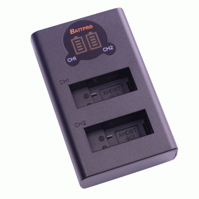 BattPro GoPro Hero 9 雙位電池USB Type C + micro充電器