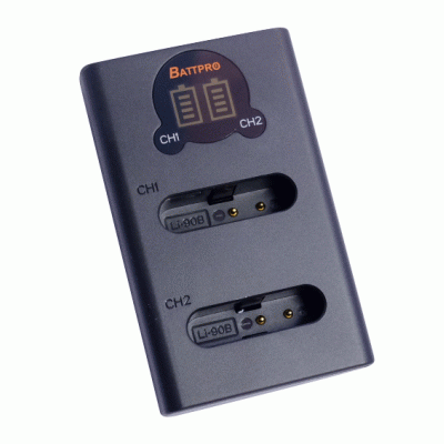 BattPro Olympus Li-90B/Li-92B 雙位電池USB Type C + micro充電器